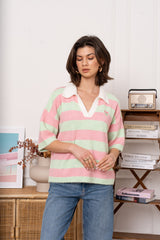 Khloe summer knit polo