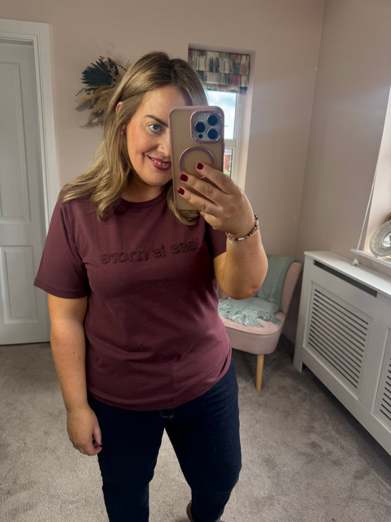 Less is more tee