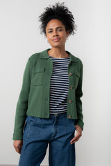 Chestnut knit jacket green