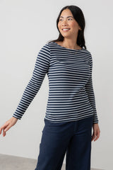 Monica stripe top