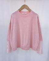 Khloe pink lace jumper