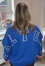 Charlie nautical blue sweater ( S&M)