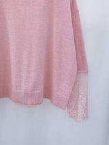 Khloe pink lace jumper
