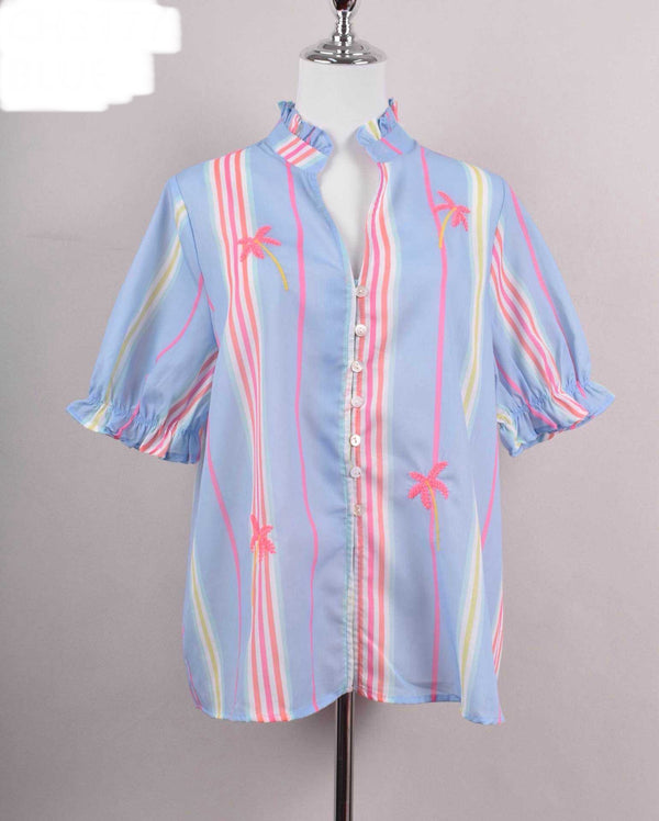 Jessie fluroscent striped shirt