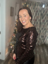 Chelsea longsleeve sparkle top