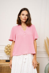Khloe pink blouse