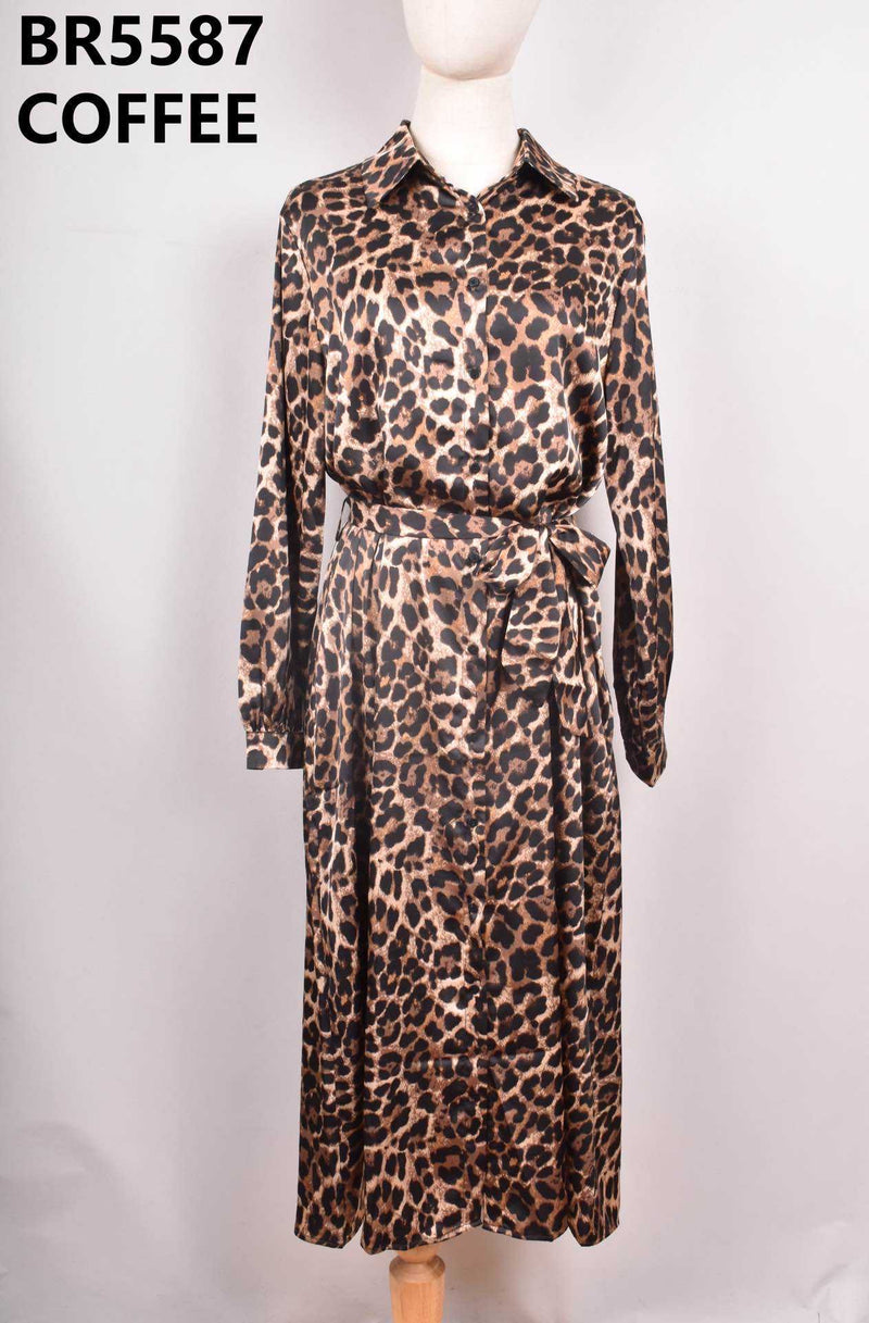 Jessie leopard shirt dress (medium)