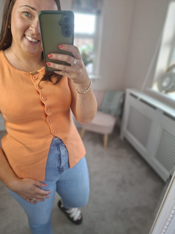 Jessie orange waistcoat