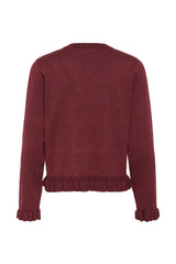 Clare Vneck burgandy