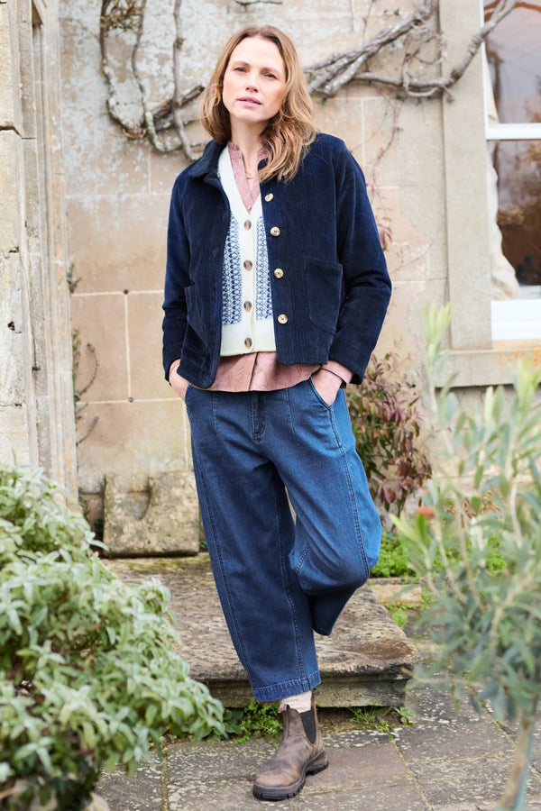 Charlie barrel leg denim trousers