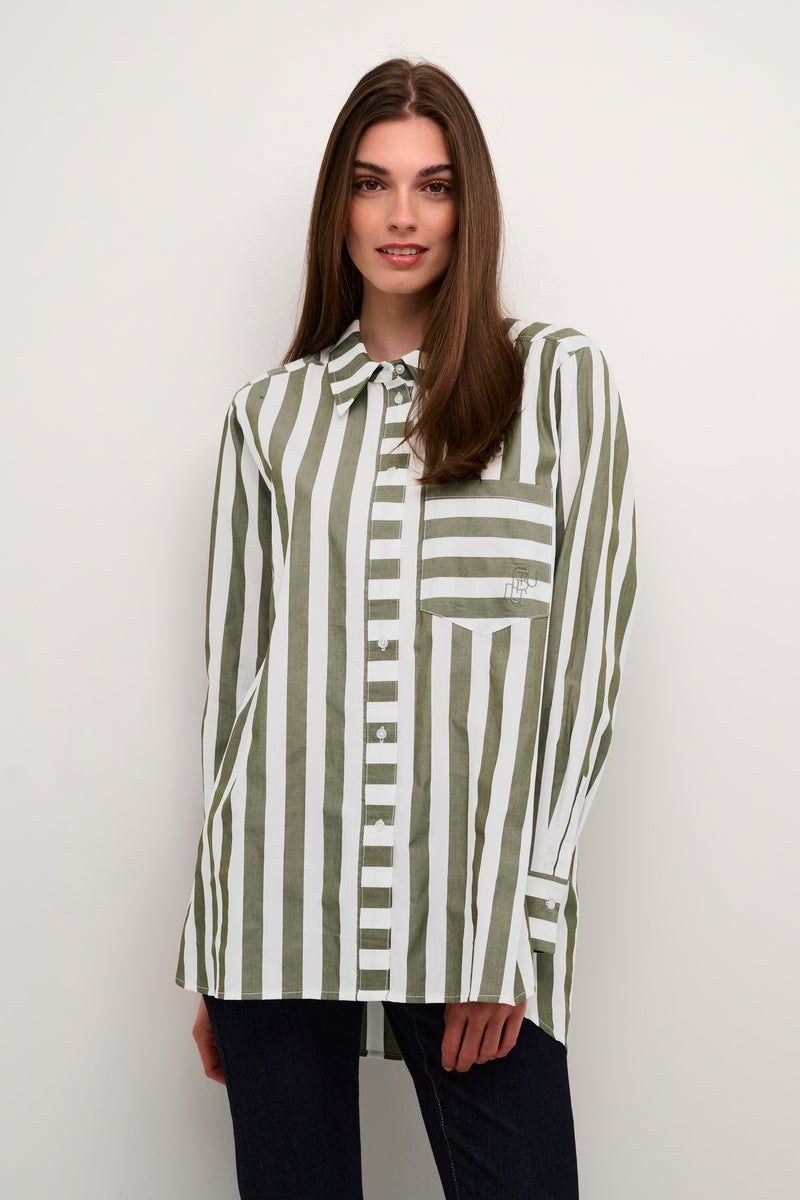 Alix shirt green mix