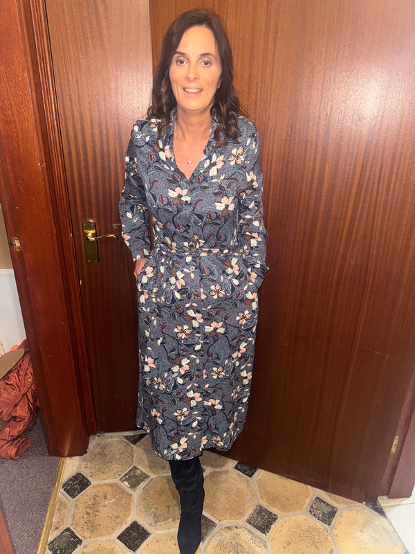 Anya midi shirt dress