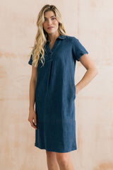 Lavender denim dress