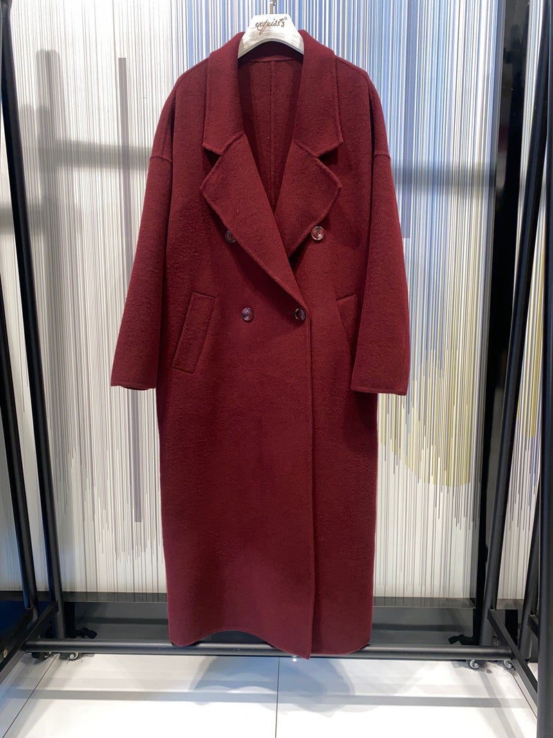Chelsea burgandy coat