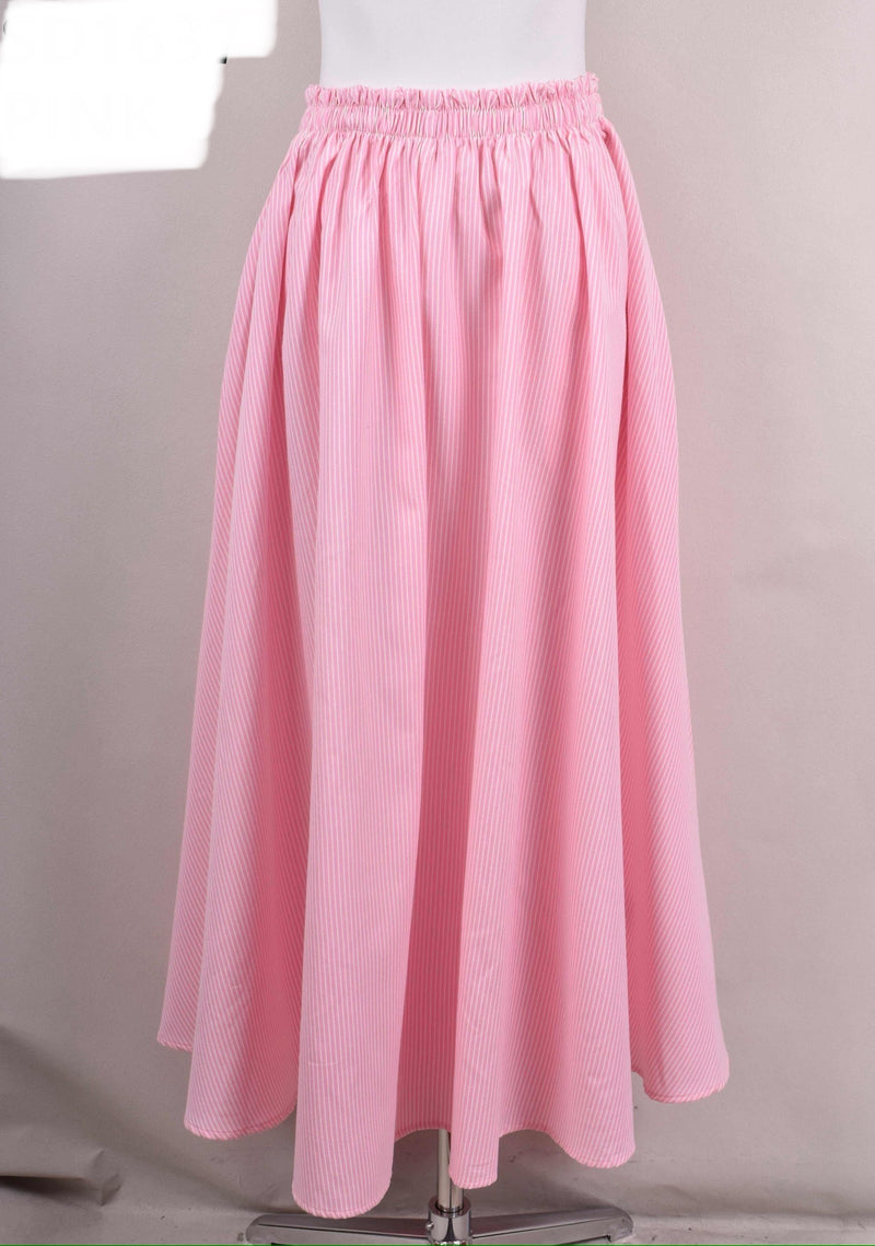 Jessie pink striped skirt