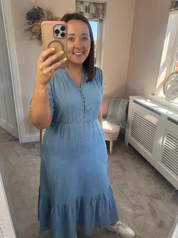 Aura denim dress