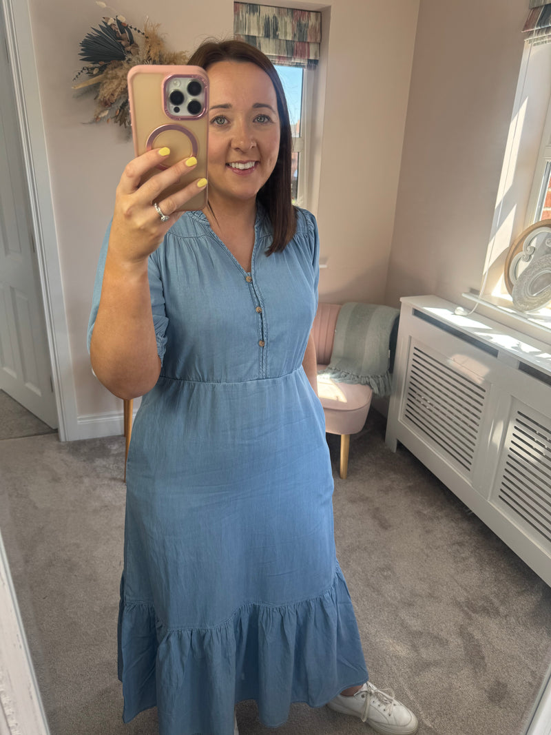 Aura denim dress
