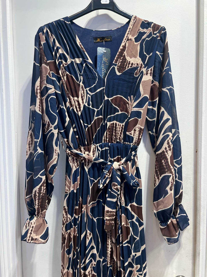 Latino dress navy mix