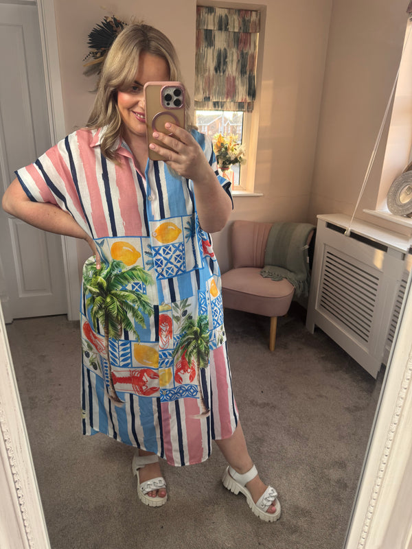 Carly lemon summer dress