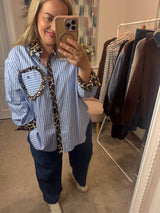 Carly leopard heart  shirt