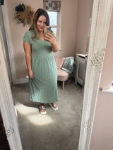 Shine Midi dress sage