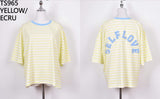Jessie striped tee yellow
