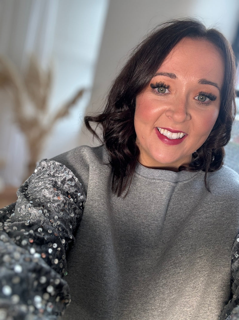 Kyla sequin sweatshirt