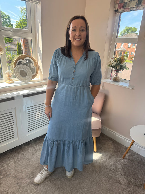 Aura denim dress