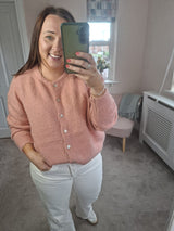 Khloe blush cardi