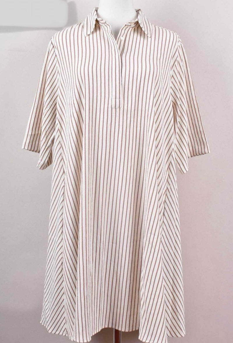 Jessie chocolate striped dress