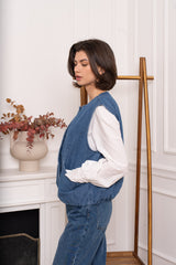 Khloe Denim Vest