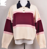 Jessie striped polo knit