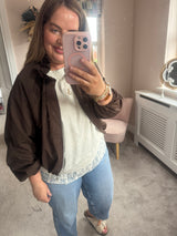 Carly brown jacket