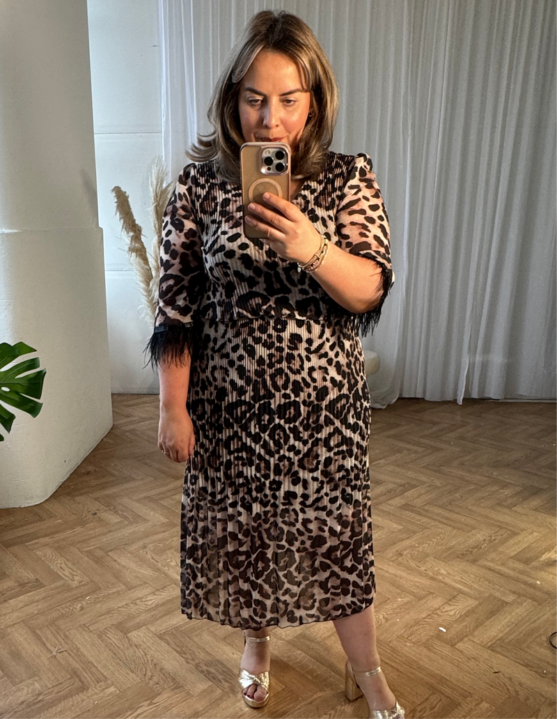 Kylie leopard dress