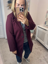 Star burgandy  coat