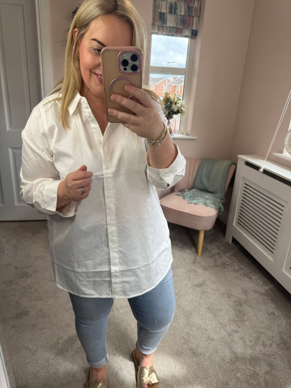 Celeste white shirt