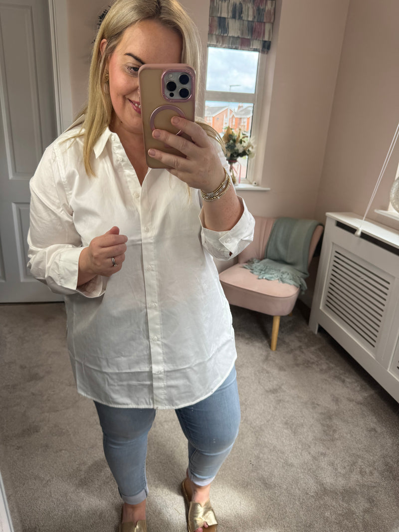 Celeste white shirt
