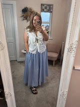 Jessie striped skirt