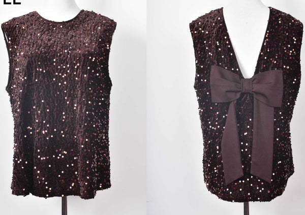 Jessie sparkle bow top