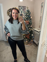 Kyla sequin sweatshirt