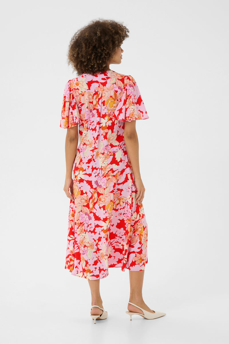 Bello dress red mix