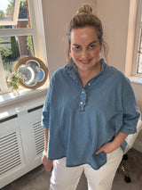 Jessie denim blouse