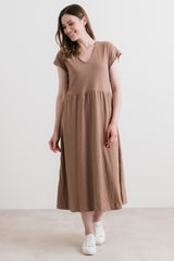 Shine Midi dress mocha