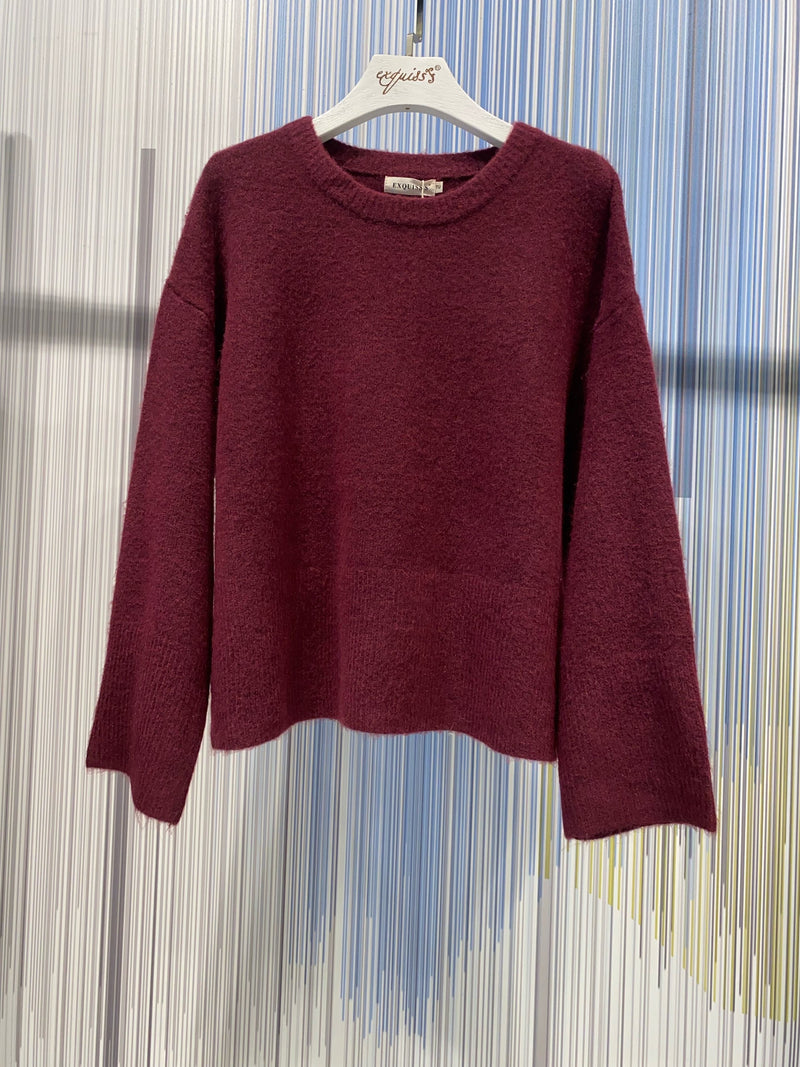 Chelsea burgandy knit