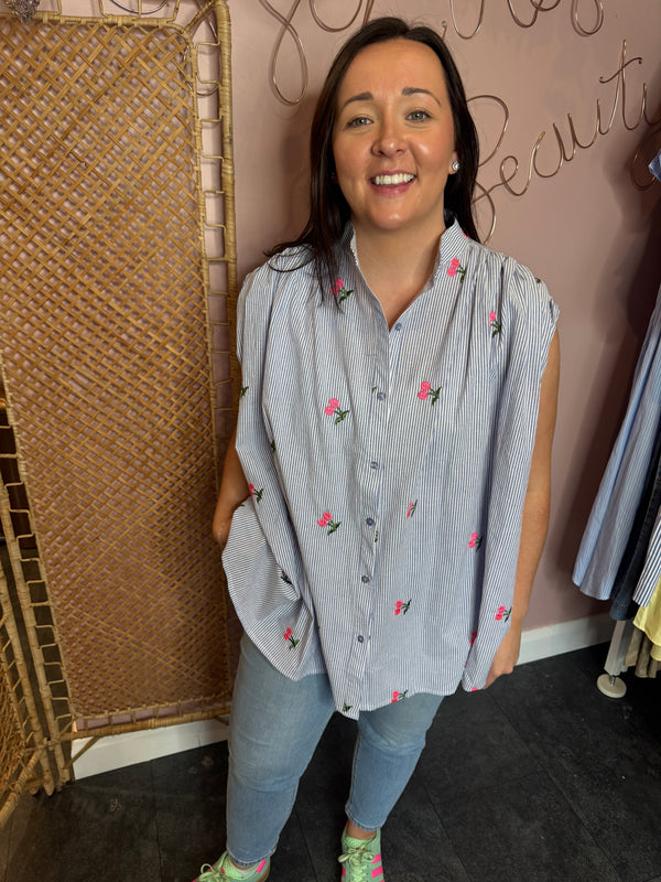 Jessie striped cherry shirt