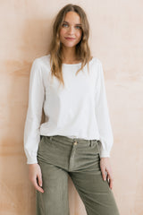 Caroline white top