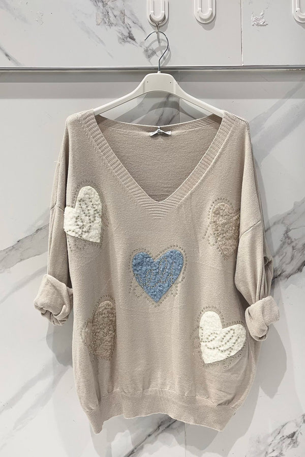 Natalia heart sweater
