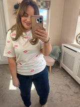 Kissy tshirt pink