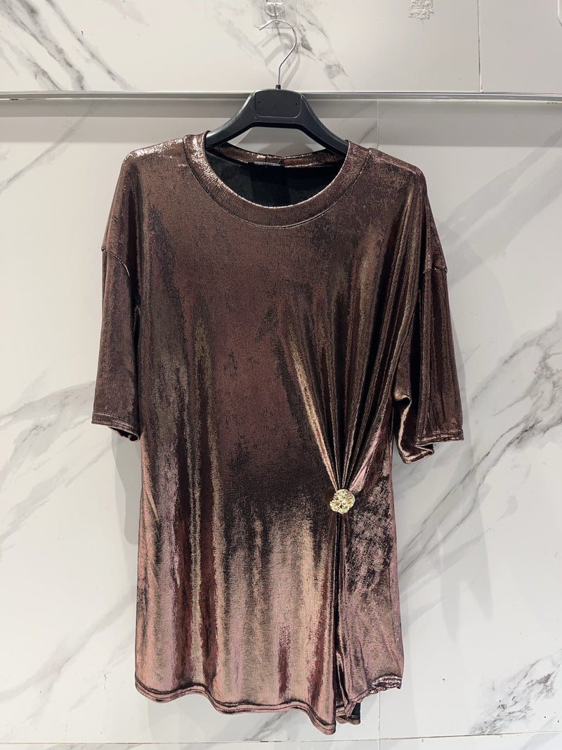 Carla metallic tee