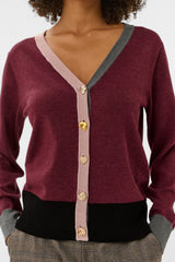Clare cardi burgandy